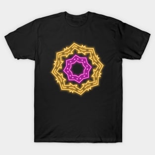 Yellow and Purple Neon Colors T-Shirt